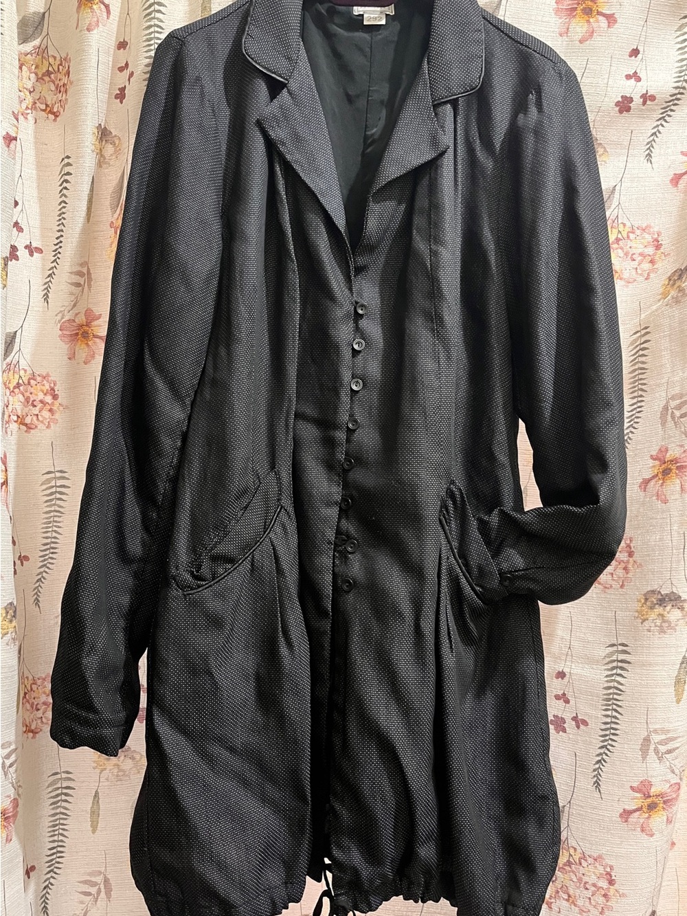 Transit par Such Italian Luxury Wool Coat - Draped Lantern Hem Size 4/ us L